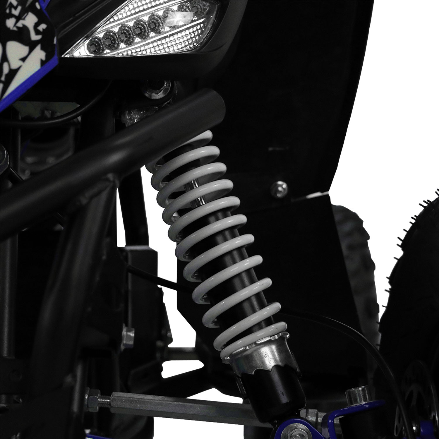 Front Oil Filled Shock absorbers and Rear Mono shock